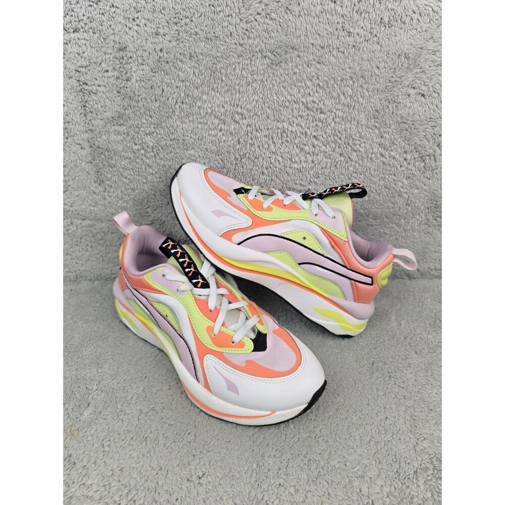 Puma RS-Fast Womens Sneakers Pastel Peach Lime Lavender 387128-01 US 8.5
